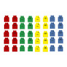SET 5 PETOS SOFTEE NUMERADOS DEL 11 AL 15