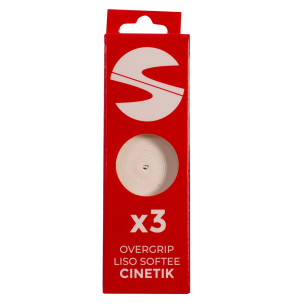 PACK 3 OVERGRIPS LISOS SOFTEE CINETIK