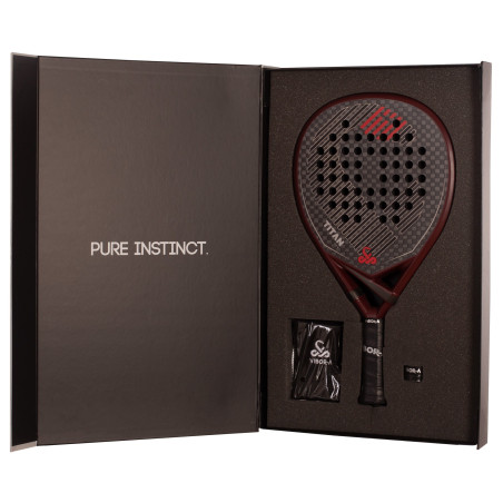 PACK PALA PÁDEL VIBOR-A TITAN 12K RED