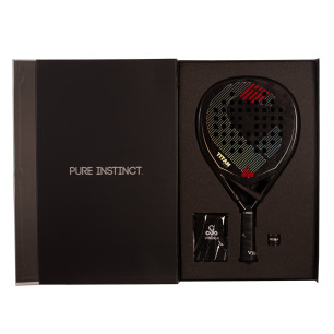 PACK PALA PÁDEL VIBOR-A TITAN 15K BLACK TWILL