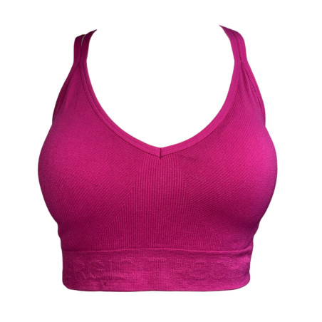 CAJA DE 18 SUJETADORES SIN COSTURAS TACCHINI FUCSIA