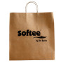 PACK 50 BOLSAS BROWN KRAFT SOFTEE