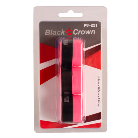 BLISTER 3 OVERGRIPS BLACK CROWN PERFORADOS