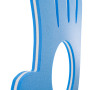 TAPIZ CON FORMA MANO 3 CM BICOLOR