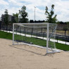 JUEGO PORTERÍAS ALUMINIO FÚTBOL PLAYA 90MM TRASLADABLES